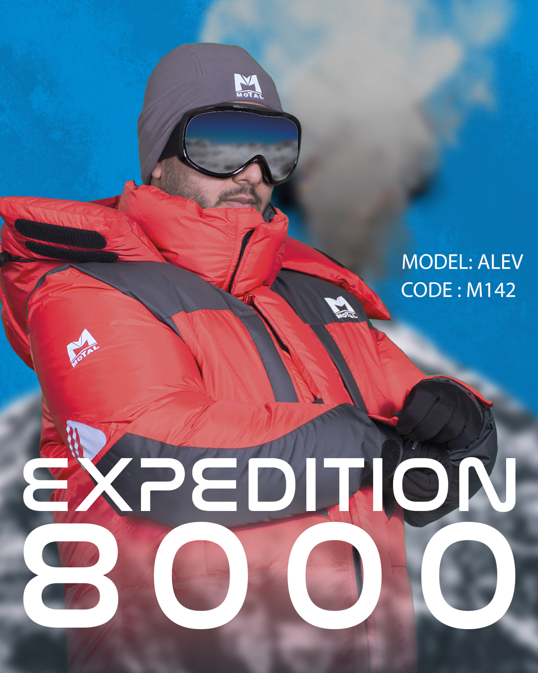 کاپشن پر سنگین موتال مدل ALEV 8000
